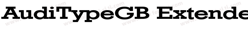 AudiTypeGB ExtendedBold字体转换
